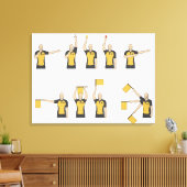 Toile Signes des arbitres de football (Insitu(Salon))