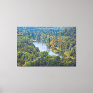 Toile Sigulda Automne dans la vallée pittoresque de la r
