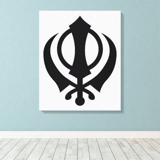 Toile Sikh Khanda (Insitu (Plancher de Bois))