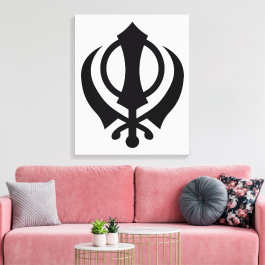 Toile Sikh Khanda (Insitu(Salon))