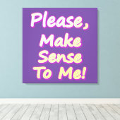 Toile "S'Il Vous Plaît, Sentez-Moi !" Un Design Sympa. C (Insitu (Plancher de Bois))