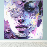 "Silence cristalline" - Portrait pourpre