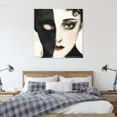 Toile Silent Hell - Dark Art Stretched Canvas Print (Insitu(Chambre))