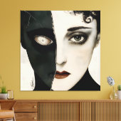Toile Silent Hell - Dark Art Stretched Canvas Print (Insitu(Salon))