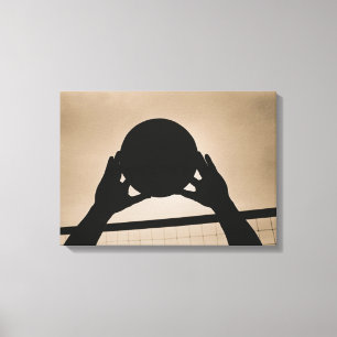 Toile Silhouette 2 de volleyball