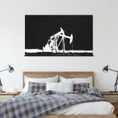 Toile Silhouette à deux pompes à huile (Insitu(Chambre))