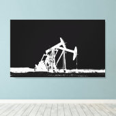 Toile Silhouette à deux pompes à huile (Insitu (Plancher de Bois))