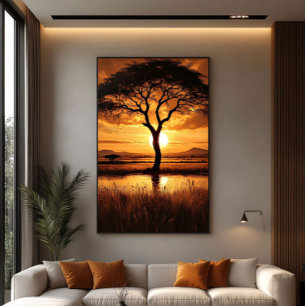 Toile Silhouette africaine