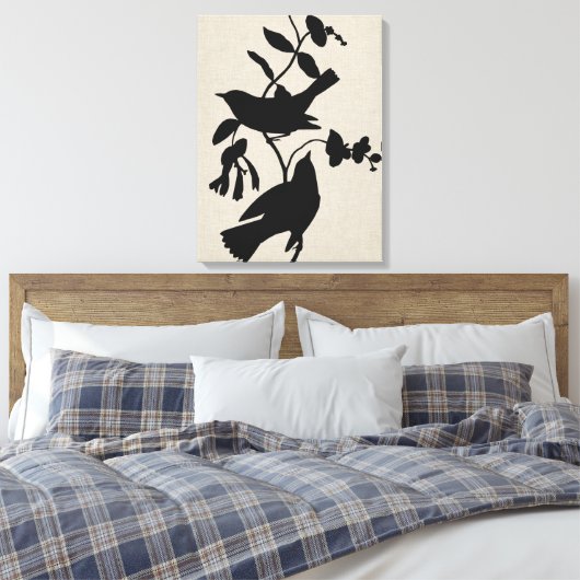 Toile Silhouette Audubon IV (Insitu(Chambre))