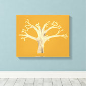 Toile Silhouette Canvas Print (Insitu (Plancher de Bois))