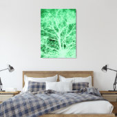Toile Silhouette d'arbre vert (Insitu(Chambre))