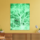 Toile Silhouette d'arbre vert (Insitu(Salon))