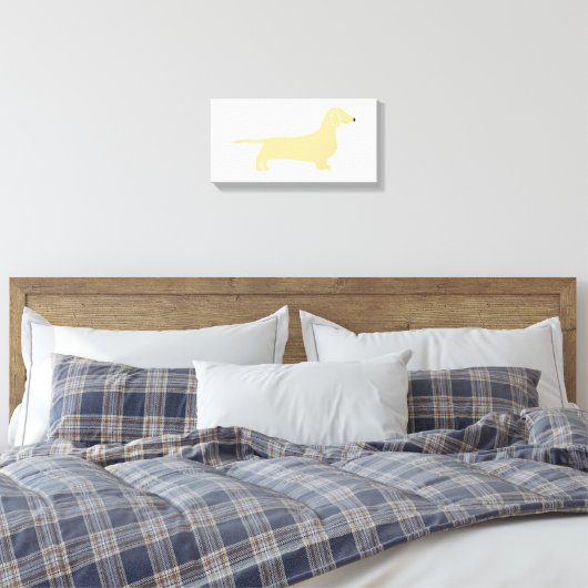 Toile silhouette de dachshund (Insitu(Chambre))