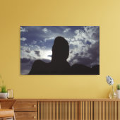 Toile Silhouette de Desert Rock : Arches National Park P (Insitu(Salon))