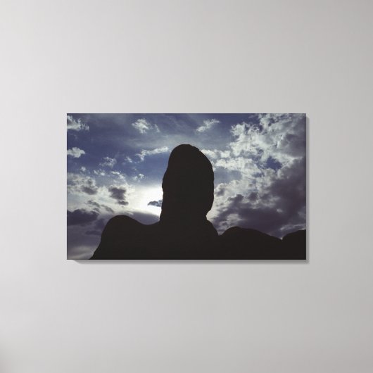 Toile Silhouette de Desert Rock : Arches National Park P (Recto)