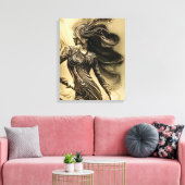 Toile Silhouette de femme gracieuse (Insitu(Salon))