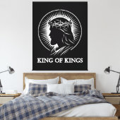 Toile silhouette de Jésus Roi des rois (Insitu(Chambre))