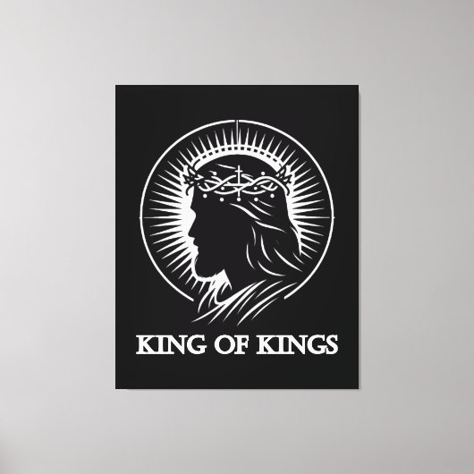 Toile silhouette de Jésus Roi des rois (Recto)