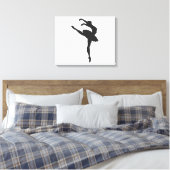 Toile Silhouette de la ballerine (Insitu(Chambre))