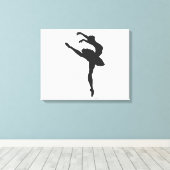 Toile Silhouette de la ballerine (Insitu (Plancher de Bois))