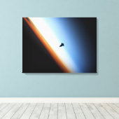 Toile Silhouette de la navette spatiale Endeavor (Insitu (Plancher de Bois))