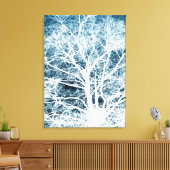 Toile Silhouette de l'arbre (Insitu(Salon))