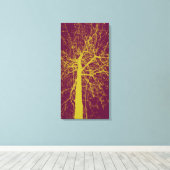 Toile Silhouette de l'arbre d'hiver (Insitu (Plancher de Bois))