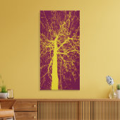 Toile Silhouette de l'arbre d'hiver (Insitu(Salon))