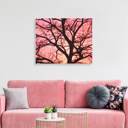 Toile Silhouette de l'Arbre Soudé du soir (Insitu(Salon))