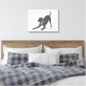 Toile Silhouette de l'extracteur Labrador (Insitu(Chambre))