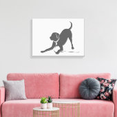 Toile Silhouette de l'extracteur Labrador (Insitu(Salon))