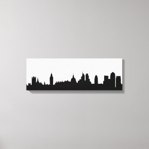 Toile Silhouette de Londres