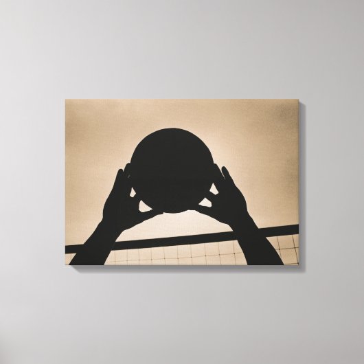 Toile Silhouette de volley-ball 2 (Recto)