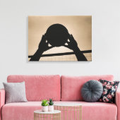 Toile Silhouette de volley-ball 2 (Insitu(Salon))