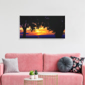 Toile Silhouette du coucher de soleil (Insitu(Salon))