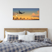 Toile Silhouette d'un avion en vol (Insitu(Chambre))