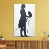 Toile Silhouette d'un homme (Insitu(Salon))