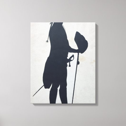 Toile Silhouette d'un homme (Recto)