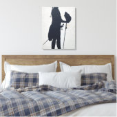 Toile Silhouette d'un homme (Insitu(Chambre))