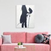 Toile Silhouette d'un homme (Insitu(Salon))