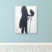 Toile Silhouette d'un homme (Insitu (Plancher de Bois))