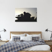 Toile Silhouette d'un Squad mitrailleur automatique d'ar (Insitu(Chambre))