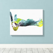 Toile Silhouette Meerkat (Insitu (Plancher de Bois))