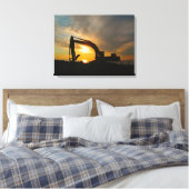 Toile Silhouette sur les brise-lames (Insitu(Chambre))
