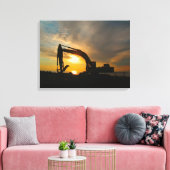 Toile Silhouette sur les brise-lames (Insitu(Salon))