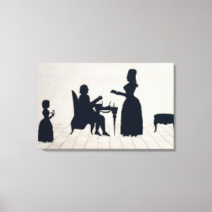 Toile Silhouettes de Monsieur et de Madame Roland