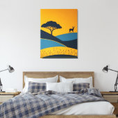 Toile Silhouettes sereines (Insitu(Chambre))