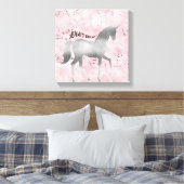 Toile Silver Dream Unicorn (Insitu(Chambre))