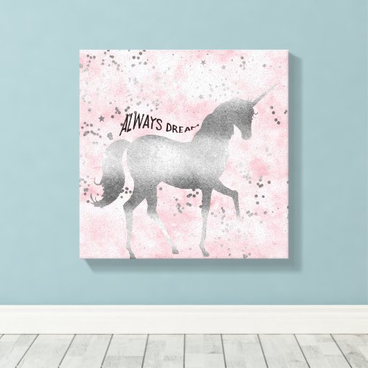 Toile Silver Dream Unicorn (Insitu (Plancher de Bois))