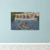 Toile Silver Springs, Floride - Vue sur Riverboat & (Insitu (Plancher de Bois))